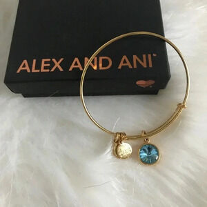 Alex & Ani Blue December Birthstone Bracelet